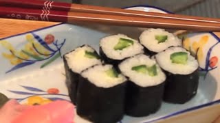 Cucumber Roll سوشي الخيار [upl. by Seerdi]