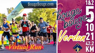 BougeBouge Verdun 2024  21K  Virtual Run  Video for Treadmill [upl. by Eeima]