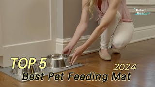 TOP 5 Best Pet Feeding Mat 2024 [upl. by Henson]