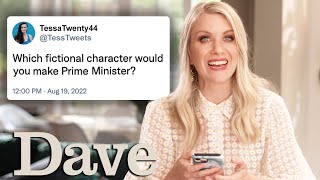 Rachel Parris Answers Your Bizarre Questions  DM Me  Late Night Mash  Dave [upl. by Maje]