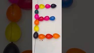 Create quotEquot with Various Water Color Balloons  than pop balloons reverse  asmr satisfying [upl. by Adelheid]