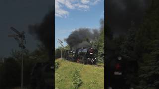 🇨🇿 🇸🇰 Parní lokomotivy 5550153 5553008 train vlak lokomotiva vlaky railway history steam [upl. by Suolhcin]