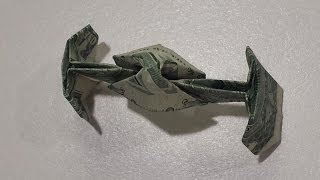 Star Wars TIE Fighter Tutorial  How to fold a Dollar Origami TIE Fighter [upl. by Grondin]