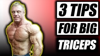 Top 3 Tips For Bigger Triceps amp Healthy Elbows [upl. by Hildegarde]