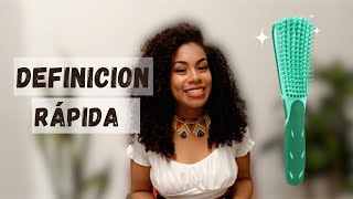 Definición rápida con cepillo flexible para cabello crespo afro rizado [upl. by Lattonia]