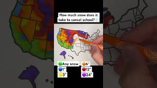 How much snow does it take to cancel school❄️🇺🇸 usa unitedstates map geography states snow [upl. by Aser]