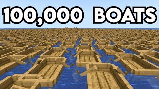 Lagging a PayToWin Minecraft Server With 100000 Boats [upl. by Anigar]