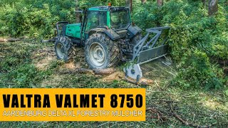 Aardenburg Delta XL 2300 forestry mulcher  Valtra Valmet 8750 tractor [upl. by Cruz]