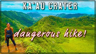 The Best Hike in Oahu  KAAU CRATER WATERFALL HIKE [upl. by Joo]