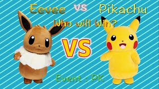 Pikachu VS Eevee 5 RUN ROUND THE BAT [upl. by Lemhar]