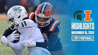 Michigan State at Illinois  Highlights  Big Ten Football  11162024 [upl. by Conall]