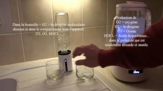 Générateur deau hydrogénée versus électrolyse [upl. by Idnahs]