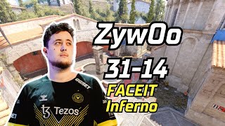 CS2 POV  ZywOo 3114 Inferno  FACEIT Ranked  Feb 10 2024 [upl. by Martha]