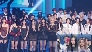 Idol reaction AESPA ITZY NMIXX speech MBC Gayo Daejejeon 2023 ending stage [upl. by Karim]