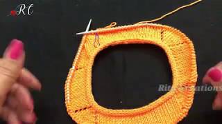 Knitting Different Neck Style गाला कुछ अलग अंदाज़ में [upl. by Minnaminnie980]