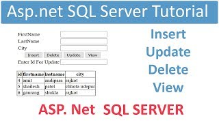 Aspnet sql server database connection tutorial [upl. by Rozek]