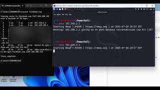 Tracert Facebook and check opened port at each hop using nmap [upl. by Kiraa234]