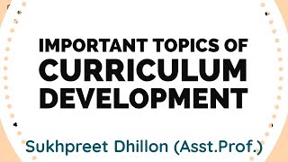 Important question of Curriculum Development educationacademyDhill0n1962 [upl. by Ira]