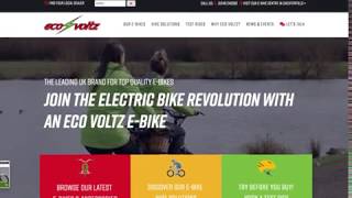 Catalogue Website Design for Electric Bike Website  Eco Voltz Chesterfield [upl. by Mastic544]