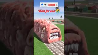 Train 🚂 eater monster attack 😭 shorts indianbikedriving3dgame arijitsingh [upl. by Kealey398]