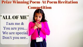 Best Poem For Poem Recitation Competition for small Kids With Action And Lyrics English Action Poem [upl. by Barret]