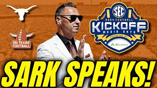 Steve Sarkisian SPEAKS Kelvin Banks Joins Us at SEC Media Days  Latest Texas Football News [upl. by Joshi]