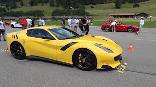 Ferrari F12 TDF vs F12 Berlinetta vs Mclaren Senna [upl. by Andee]