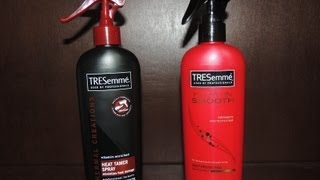 Tresemme Keratin Smooth Heat Protection Shine Spray vs Heat Tamer Spray [upl. by Cissiee]