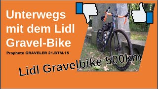 Lidl Gravelbike Test  nach 500km taugt das was PROPHETE GRAVELER Bike GRAVELER 21BTM15 [upl. by Airotcivairam]