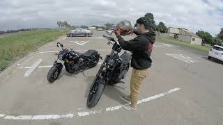 Dyna Street Bob Pt2 Riding through Ocean Beach [upl. by Yuk319]