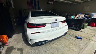 DEBADGING MY M340i HOW TO DEBADGE [upl. by Oniratac]