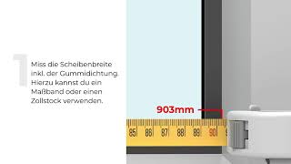 PlisseeMontage zum Schrauben vor der Glasscheibe oder Kleben mit Klebepad von NewShades [upl. by Letitia]