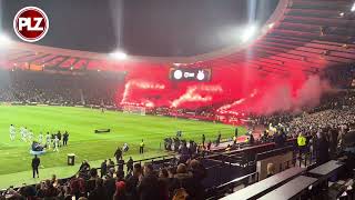 PYRO STOPS GAME  Celtic vs Aberdeen delayed due to Pyro display [upl. by Ynatterb]