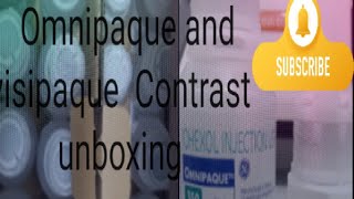 contrast Material for computed tomography scan Omnipaque and Visipaque unboxing [upl. by Hayikat]