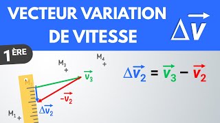 Tracer un VECTEUR VARIATION DE VITESSE ✅ Méthode  1ère  Physique [upl. by Bekha]