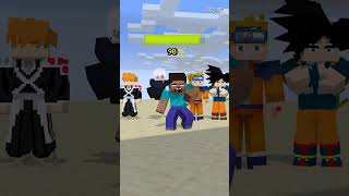 Herobrine vs Massive aura shorts helpherobrine ichigo gojo naruto goku [upl. by Sehcaep]