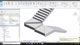 Revit 02 Staircase with Triangle Treads [upl. by Norha873]