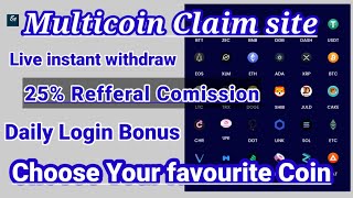 Coinpot Claim and earn Multicoin with instant withdraw [upl. by Ellehc674]