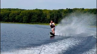 52 years waterskiing water lake connellyskis searay getoffthecouch [upl. by Claudell]