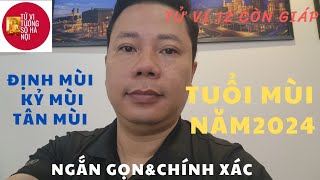 Tử vi tuổi Mùi năm 2024 phạm Thái Tuế  Tử vi tướng số Hà Nội [upl. by Brackett]