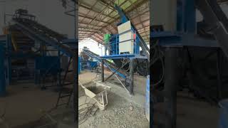 how to feeding cement into JS500 mixer hopper for big automatic block production machine mixer [upl. by Arais141]