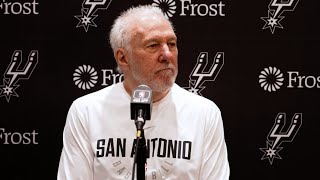 202324 San Antonio Spurs Season  Gregg Popovich Media Availability vs Cavaliers 172024 [upl. by Lainey]