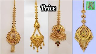 gold tikli design with price [upl. by Leirum513]