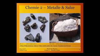 Chemie 2  Metalle amp Salze [upl. by Kirtap252]