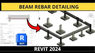 Revit 2024 Tutorial  Beams Rebar Detailing with PowerPack Detailing Plugin [upl. by Newberry]