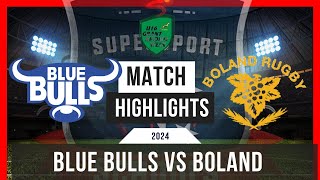 Blue Bulls vs Boland  Grant Khomo 2024 [upl. by Yeloc478]