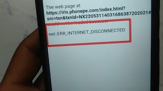 How to fix netERRINTERNETDISCONNECTED problem solve in phonepe  netERRINTERNETDISCONNECTED [upl. by Lorimer]