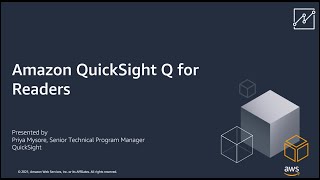 Amazon QuickSight Q for Readers [upl. by Dahij]