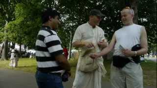 Vaisesika Prabhu distributes books Boston July 4 2011 [upl. by Sergu]