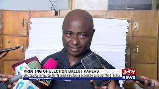 Electoral Commission grants media exclusive access to ballot printing facilityElectionHQ [upl. by Aretta]